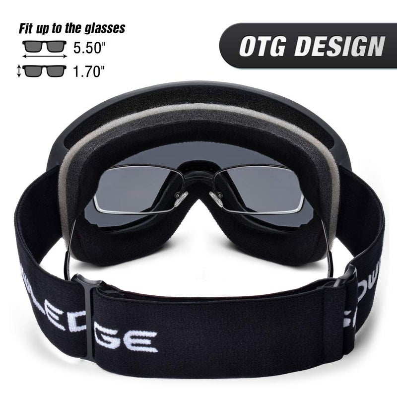 Snowledge Ski Goggles for Men Women with 100% UV Protection Anti-Fog Dual Lens, skiing Snowboarding Snowmobile Goggles - Image 3